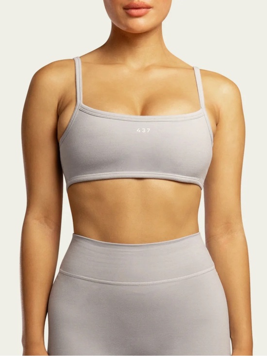 437 Pants - 437 Light Grey Activewear Set — Micro Bra & Legging